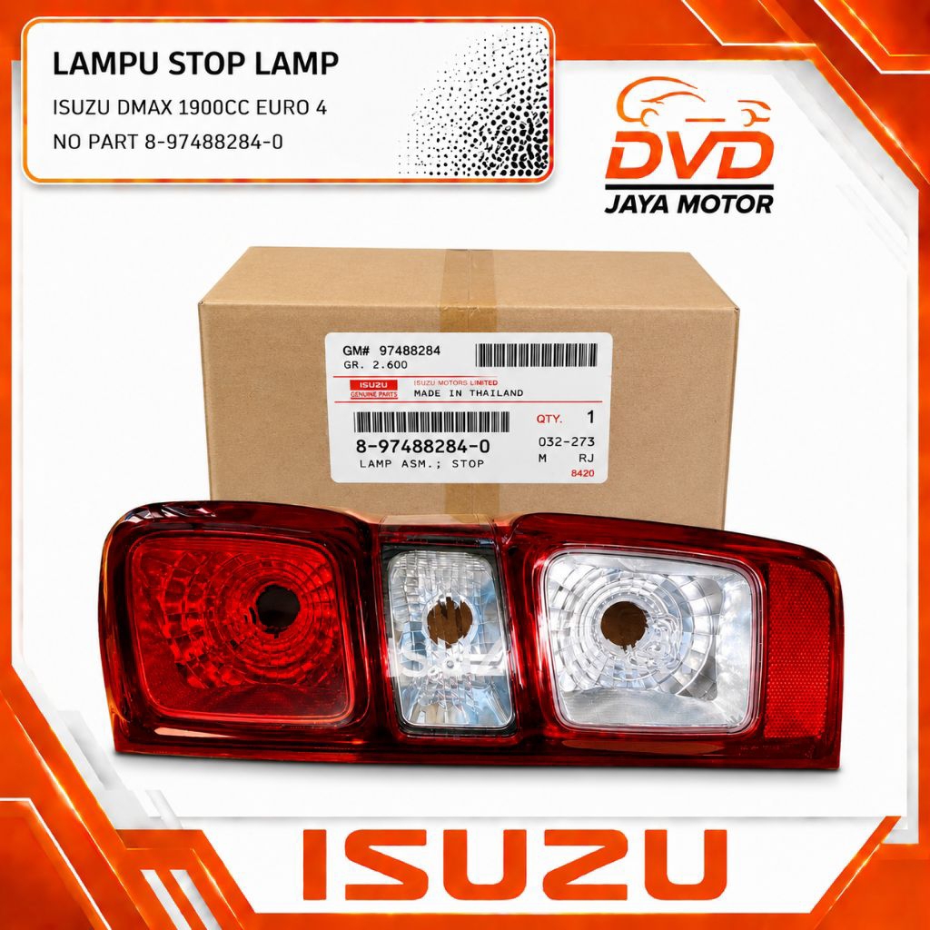 MOBIL ISUZU DMAX 1.9 1900CC EURO 4 LAMPU STOP LAMP STOPLAMP ORIGINAL 100%