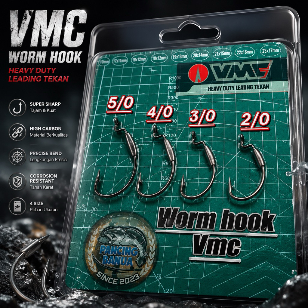 HOOK VMC 7317LD 2 X STRONG WIDE CAP / PC