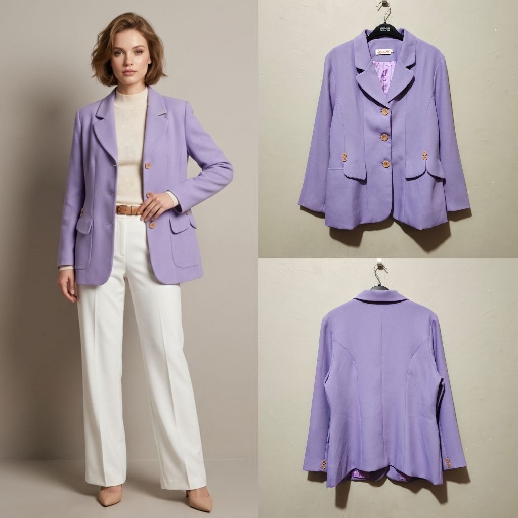 GALLANT Lilac blazer lilac blazer gallant blazer ungu blazer lavender blazer kerja blazer kancing bu