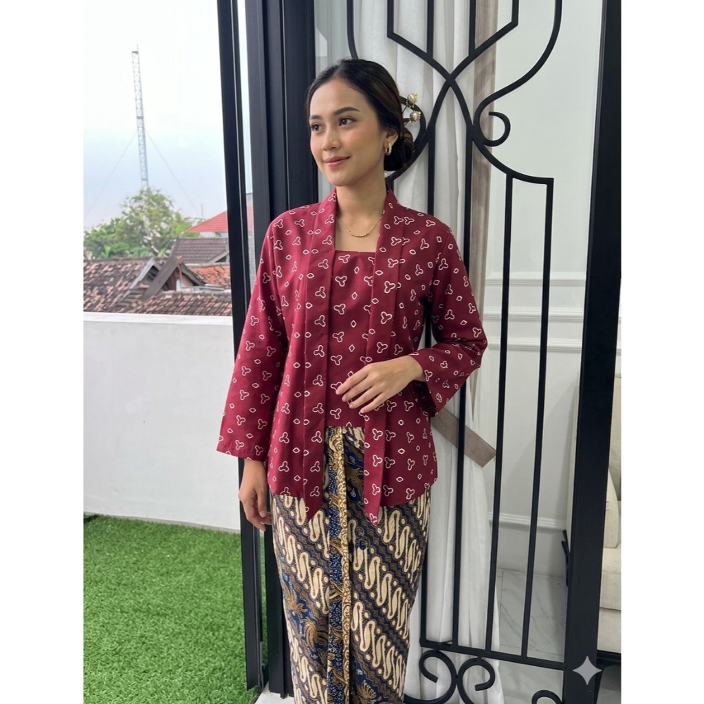 Kebaya Kutubaru Jumputan Model Terbaru / Kebaya Modern Kutu Baru / Baju Jumputan Model Terbaru