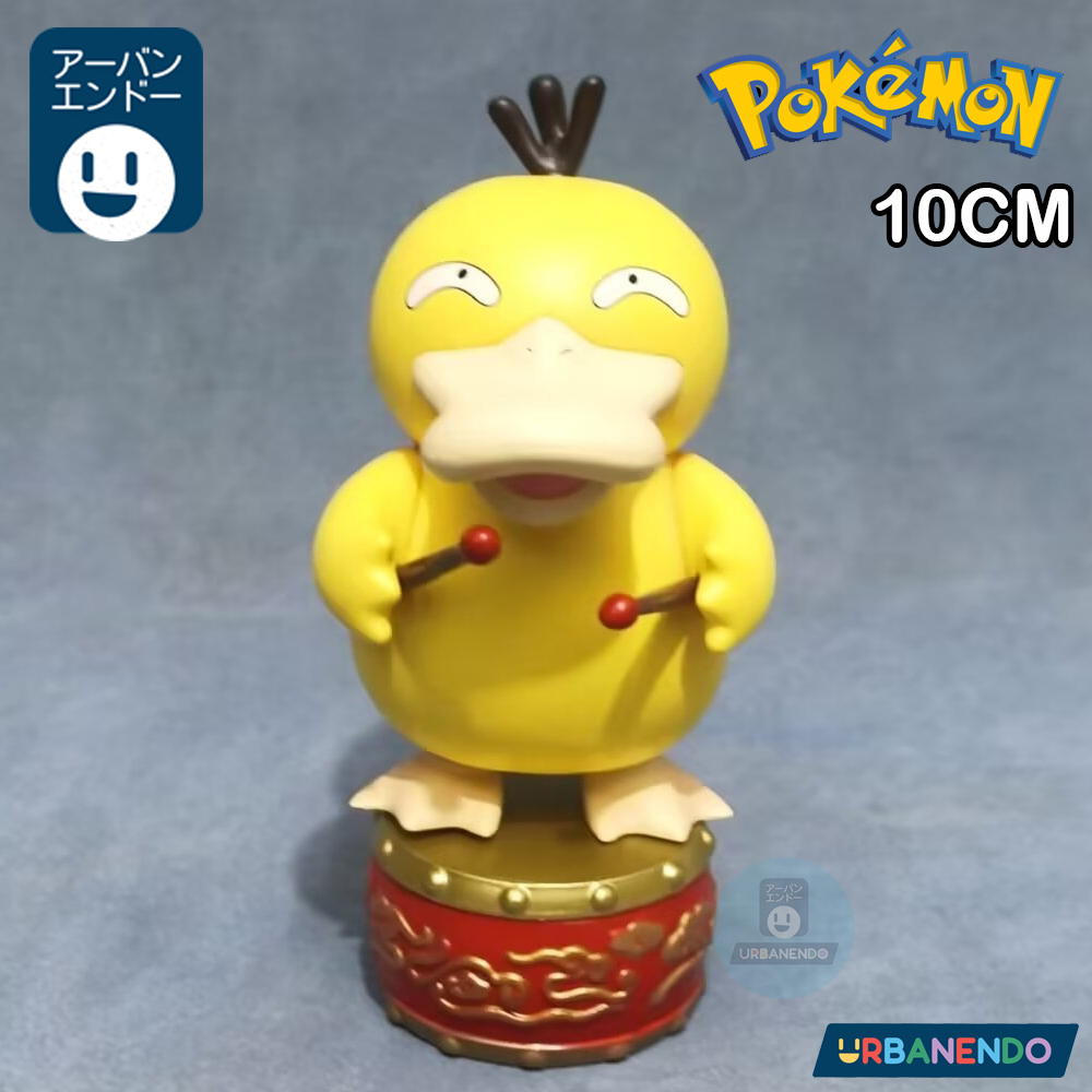 [URBANENDO] PSYDUCK Main Gendang Pokemon Action Figure Mainan Pajangan Statue TCG
