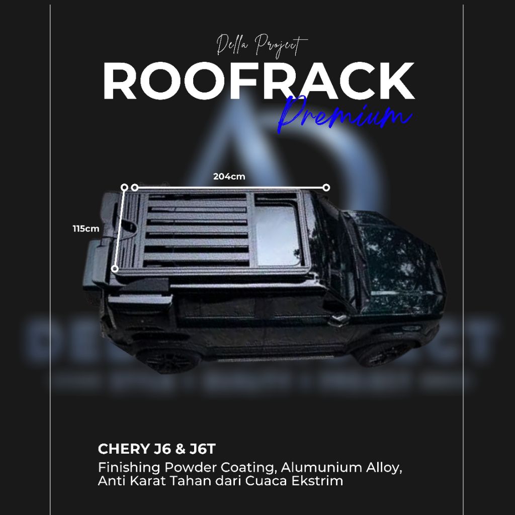 Roofrack Chery J6 / Rak Atap Chery J6 / Bagasi Atap Chery J6 / Roofrack Mobil Chery J6 / Aksesoris C