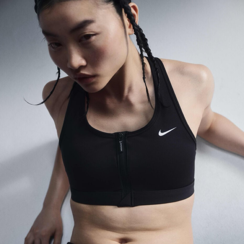 Nike Swoosh Front Zip Women Padded Sport Bra / Nike Original / Sport Bra Nike murah
