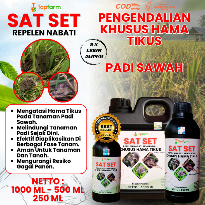 Obat Racun Tikus Sawah / Obat Hama Tikus Sawah / Obat Pembasmi Hama Tikus Padi Sawah / Obat Tikus Pa