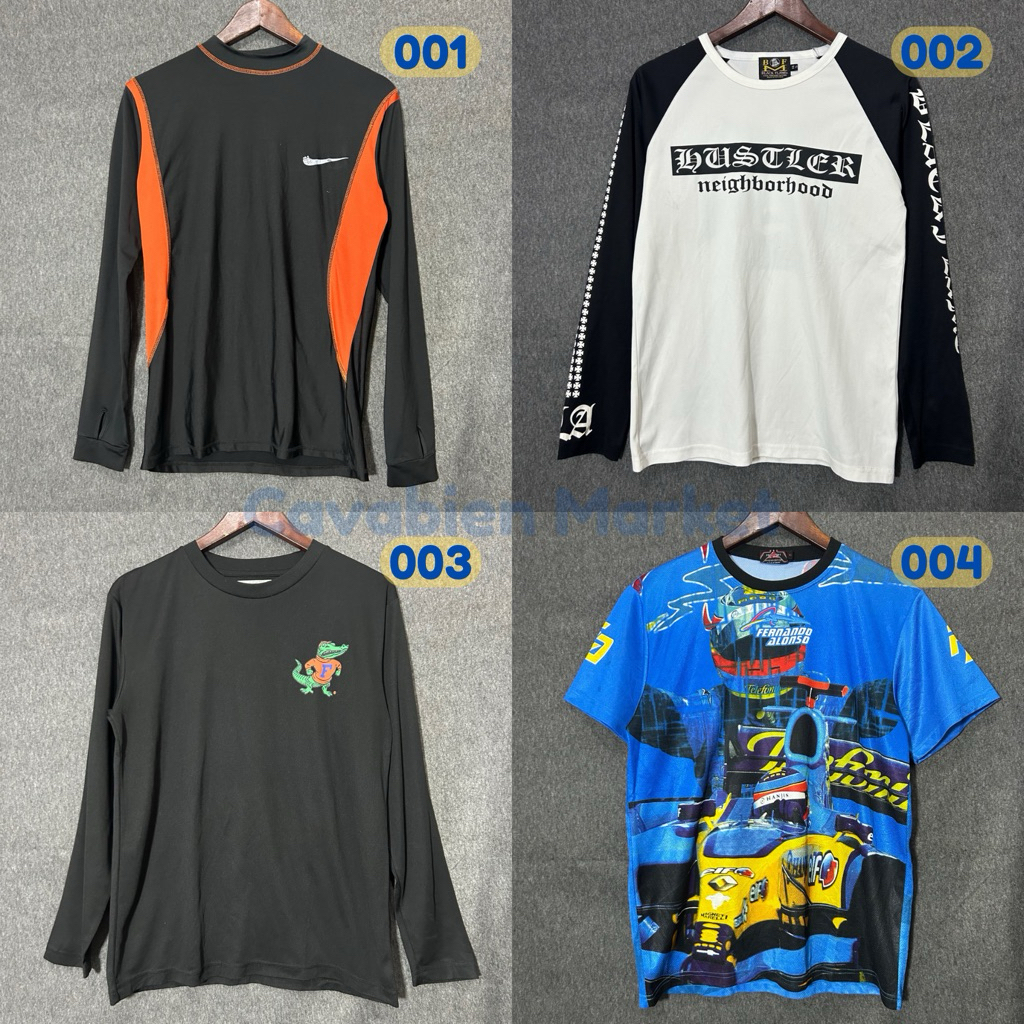 (Part O) Jersey Lengan Panjang dan Pendek Second Preloved | Jersey running bola futsal basket | Long