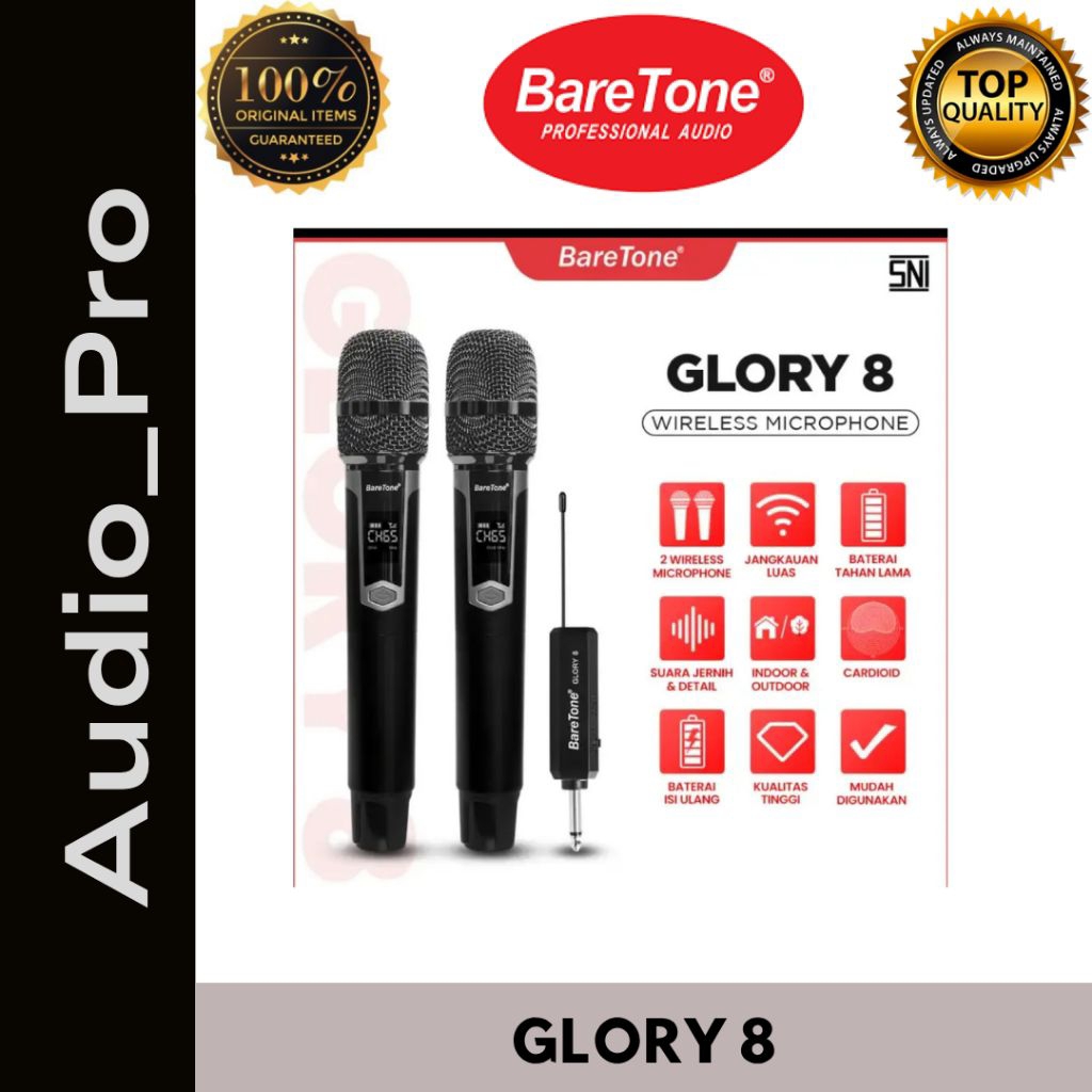 Baretone Audio Wireless Microphone Glory 8 Baretone Audio Wireless Microphone Glory8 Baretone Audio 