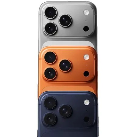 HP Dummy iPhone 17 Pro Display | Replika iPhone 17 Pro 1:1 Non Fungsi iPhone 17 Pro Silver & Orange