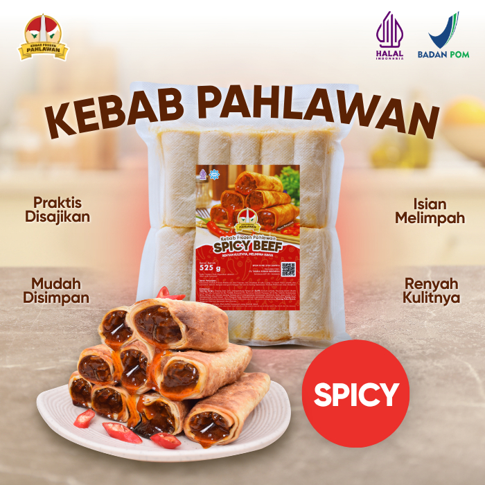 Kebab Frozen Pahlawan Isi 10 Pcs Kebab Pahlawan Frozenfood