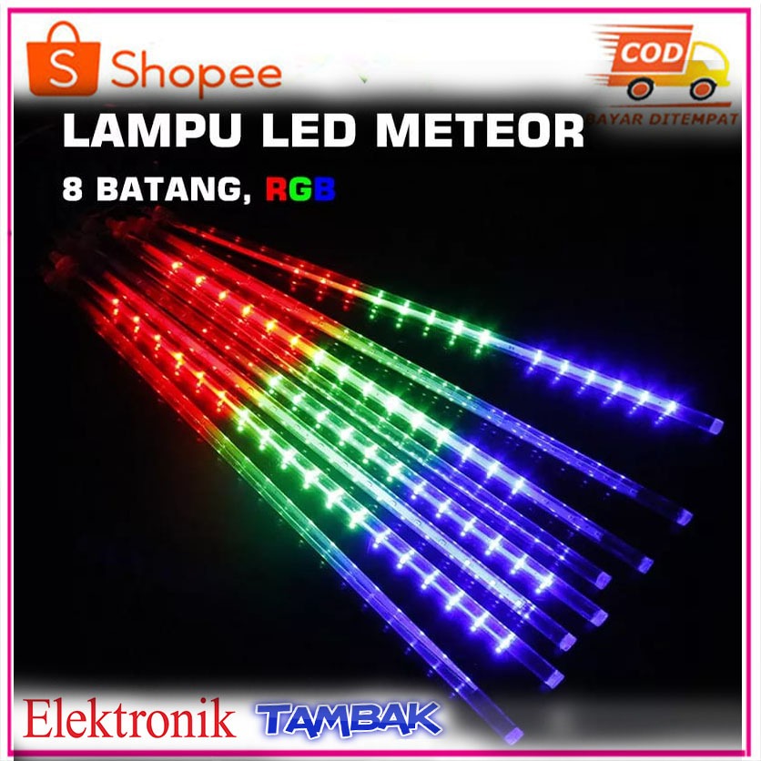 lampu meteor led Hakamitsu/50cm /jatuh rain snow taman hias meteor/lampu meteor rgb
