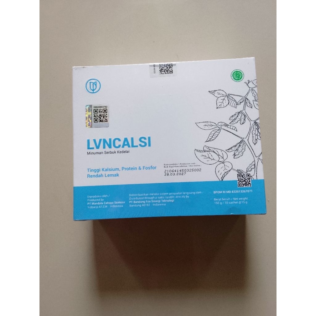lvn calsi minuman serbuk kedelai