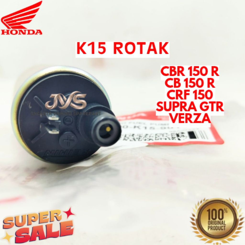 ROTAK KODE K15, ROTAK CBR 150 R, ROTAK CB 150 R, ROTAK CRF 150, ROTAK SUPRA GTR, ROTAK VERZA