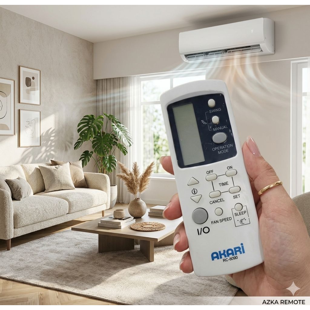 REMOTE REMOT AC AKARI RC-9090 ORIGINAL ASLI DEVI