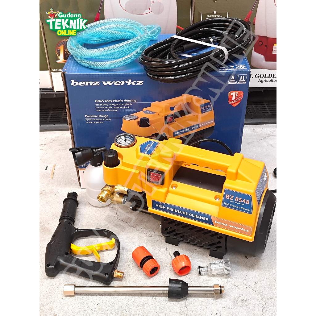 BENZ Alat Mesin Cuci Motor Mobil Steam BENZ BZ8548 Speed Control / Jet Cleaner Listrik Semprot Sempr