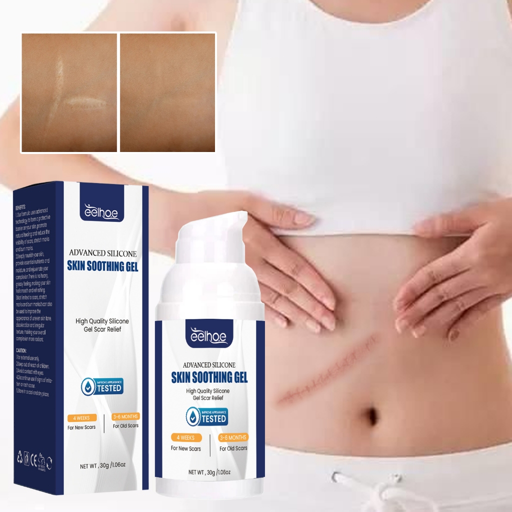 EELHOE Scar Gel, Fade Skin Scar Pregnancy Surgery Scar Moisturizing Skin Care Gel