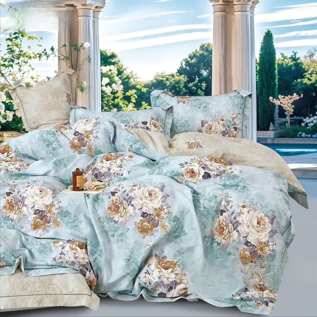 SLEEP PROJECT Paket Sprei Bedcover Quilt Cover Full Set Katun | NEELA Cotton Blend Bedding