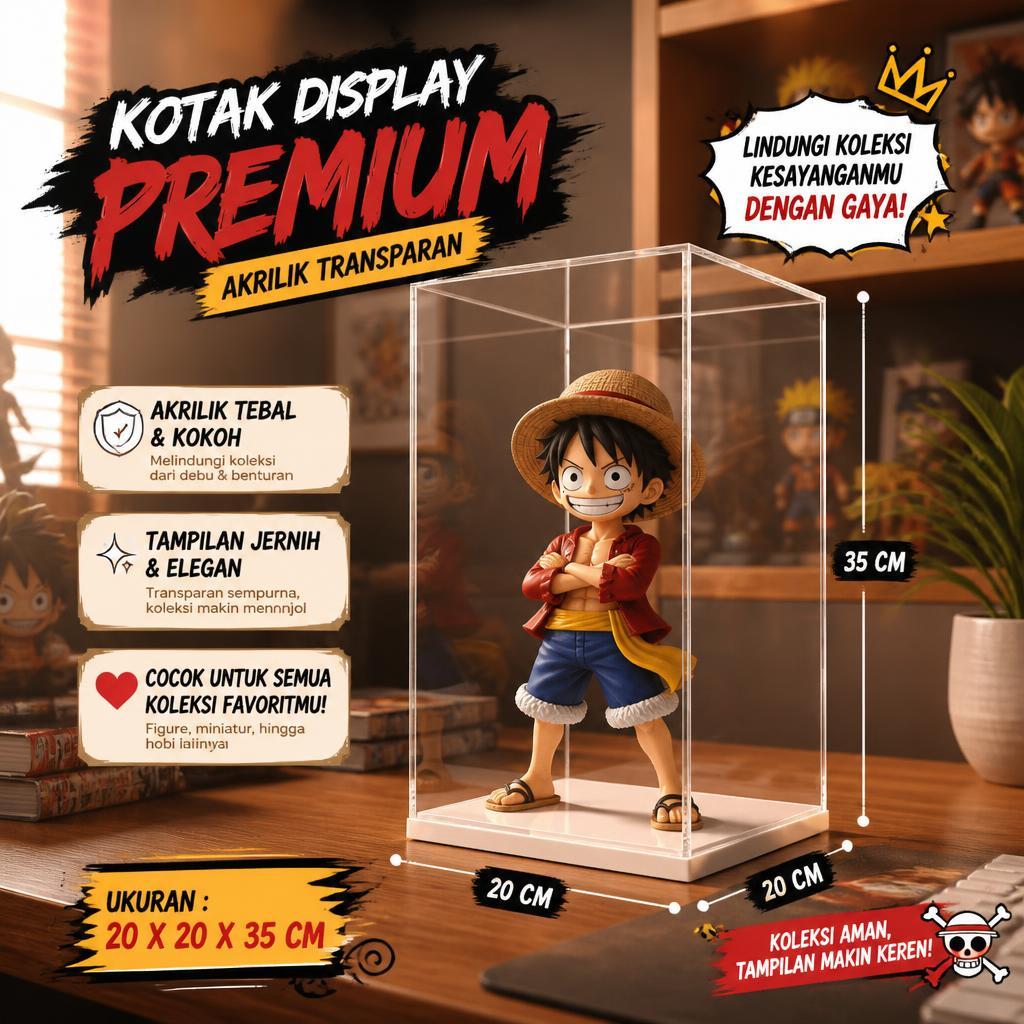 Acrylic Logic  - Display Box Bahan Akrilik Tebal 2 mm untuk pajangan Hadiah Seserahan Lamaran Bisa C