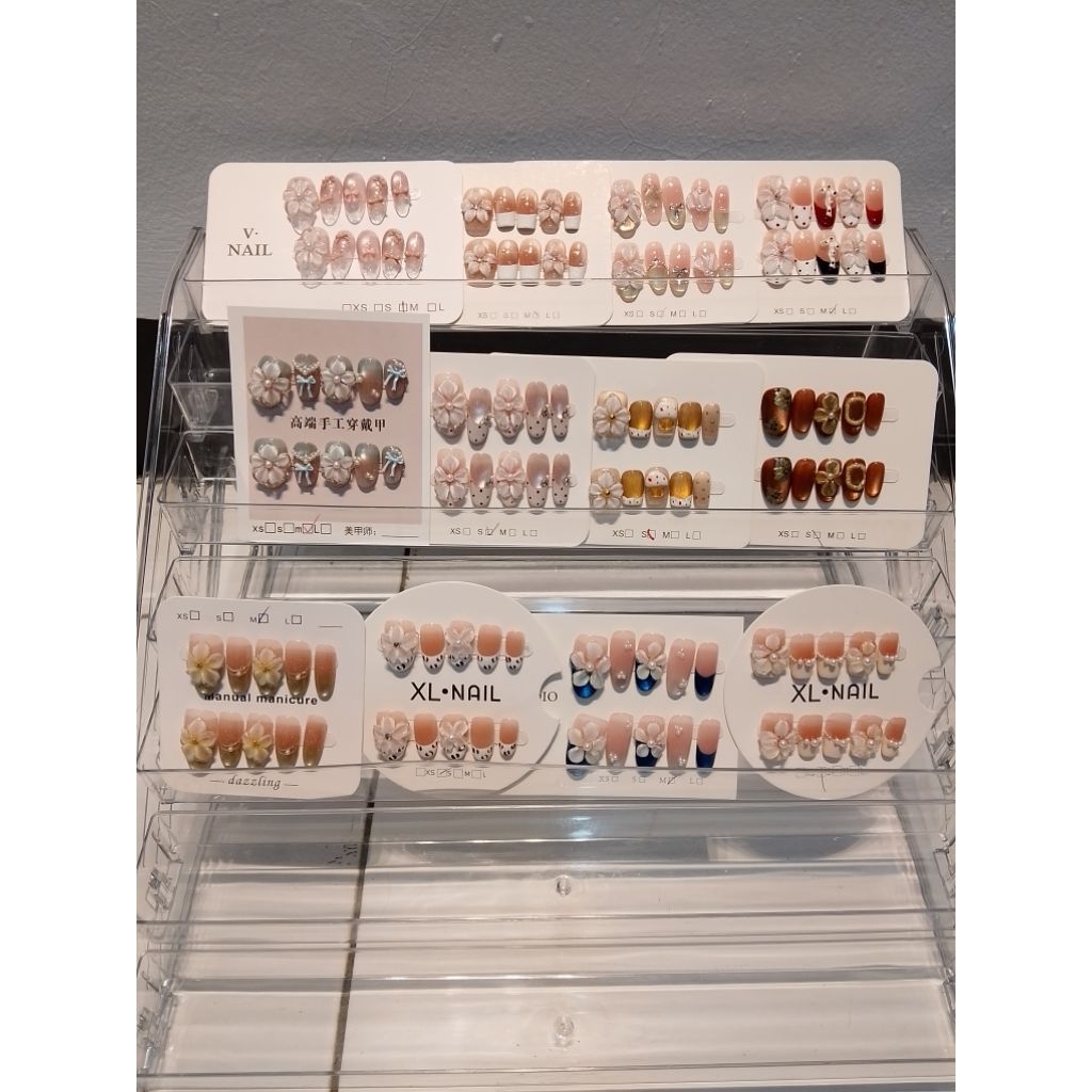 Fake nails/kuku palsu Motif bunga5905