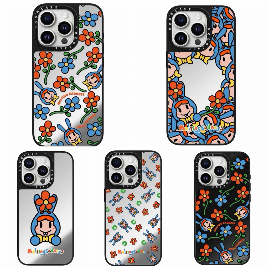 New Casetify Case Iphone Mirror Magsafe Melting Sadness Flower Rabbit Bunga Cartoon Cute Lucu Full C