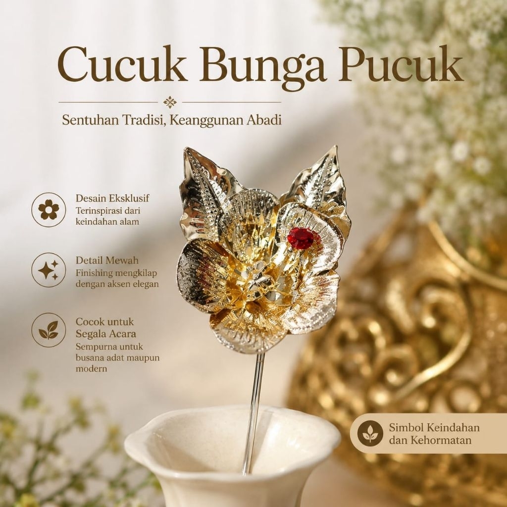 Cucuk Bunga Pucuk/Aksesoris Udeng