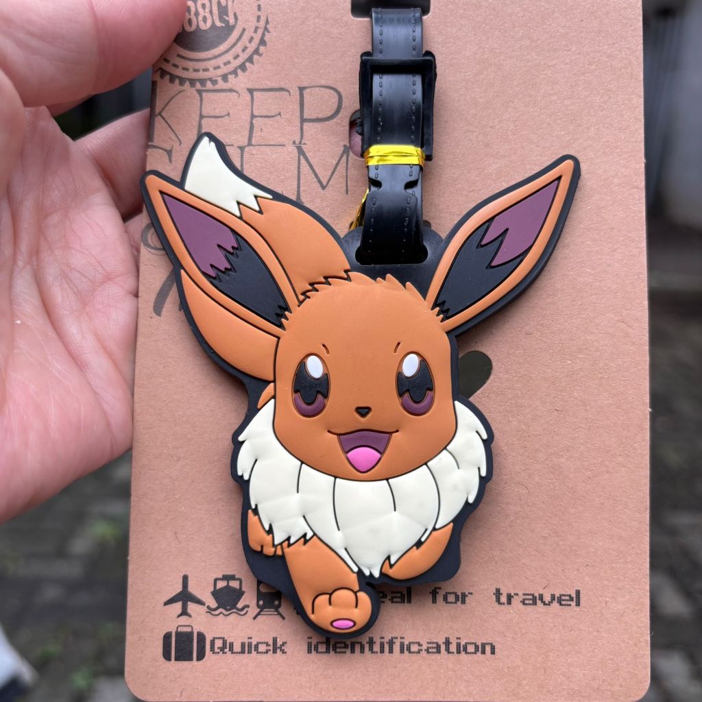 Tag Koper Pokemon | Luggage Tag Pokemon | Gantungan Tas Pikachu