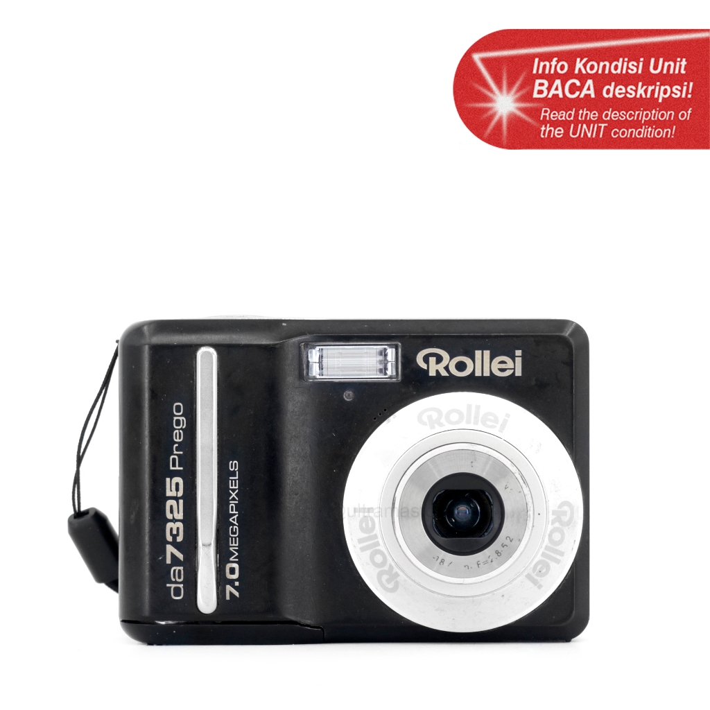 Kamera Digital Pocket Rollei da7325 Prego (Hitam) | 7.0 Megapixels - Digicam