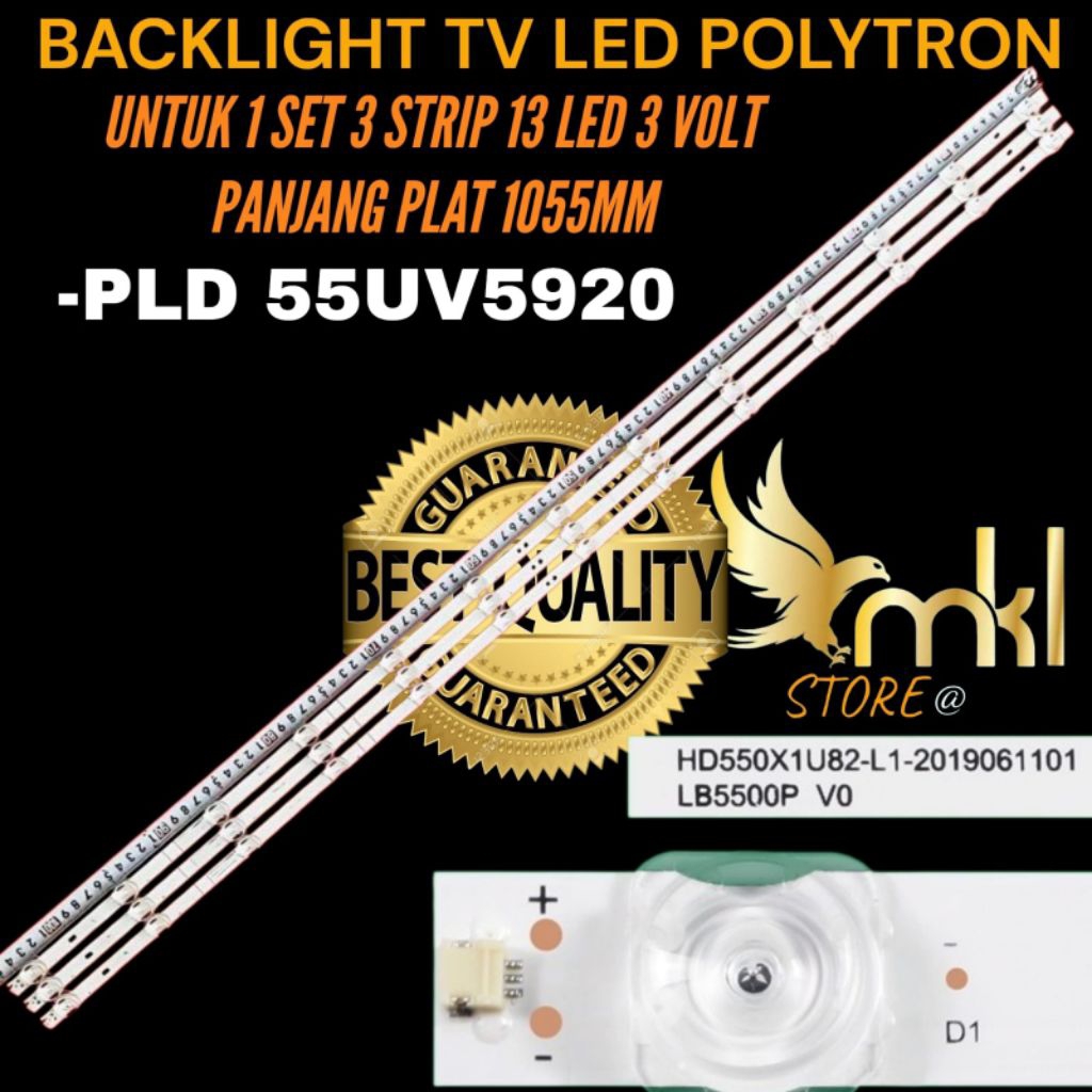 BACKLIGHT TV LED POLYTRON 55UV5920 BACKLIGHT TV POLYTRON 55 INCH