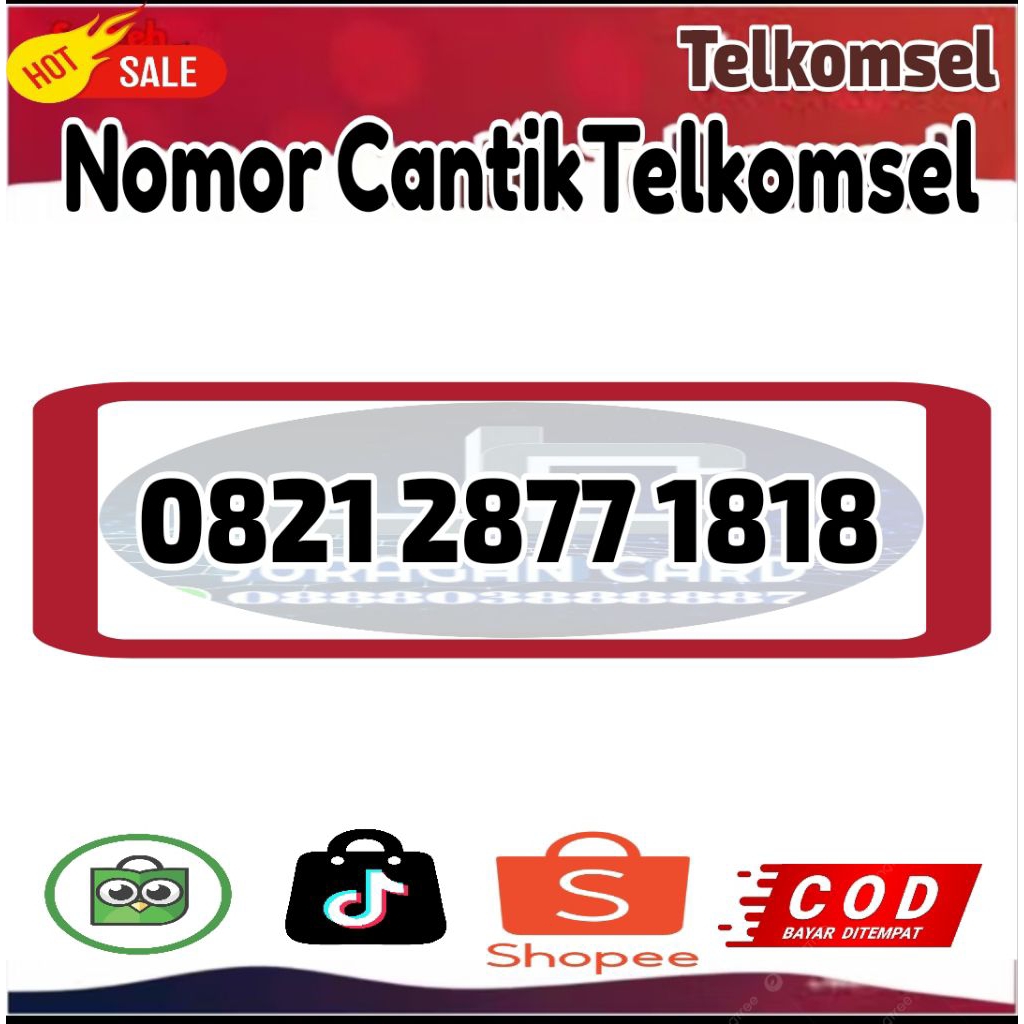 nomor cantik Telkomsel simpati abab 1818 77 murah promo
