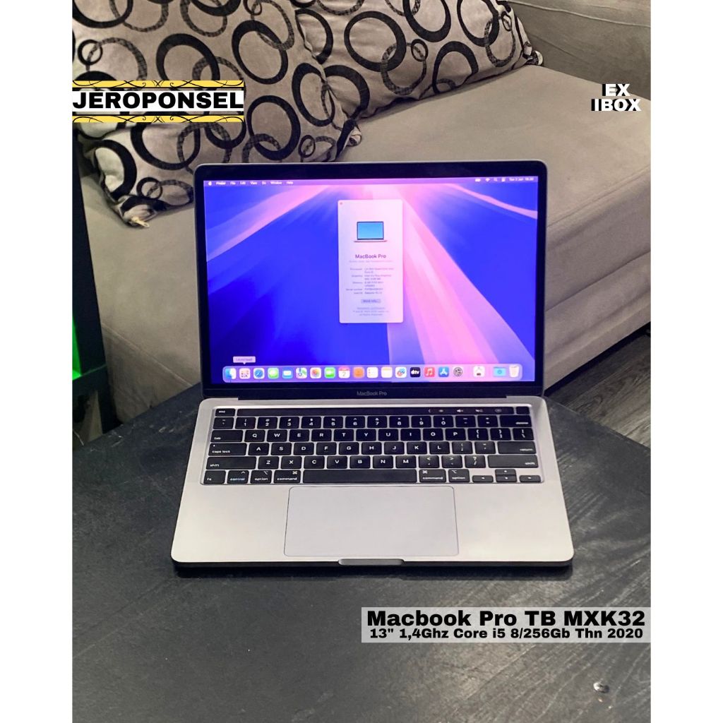 MACBOOK PRO 2020 i5 256GB GRAY EX IBOX MULUS ORIGINAL GARANSI