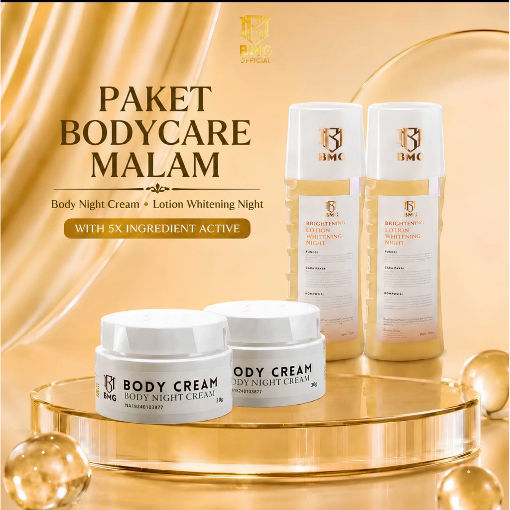 BMG brightening lotion bundling body cream bmg