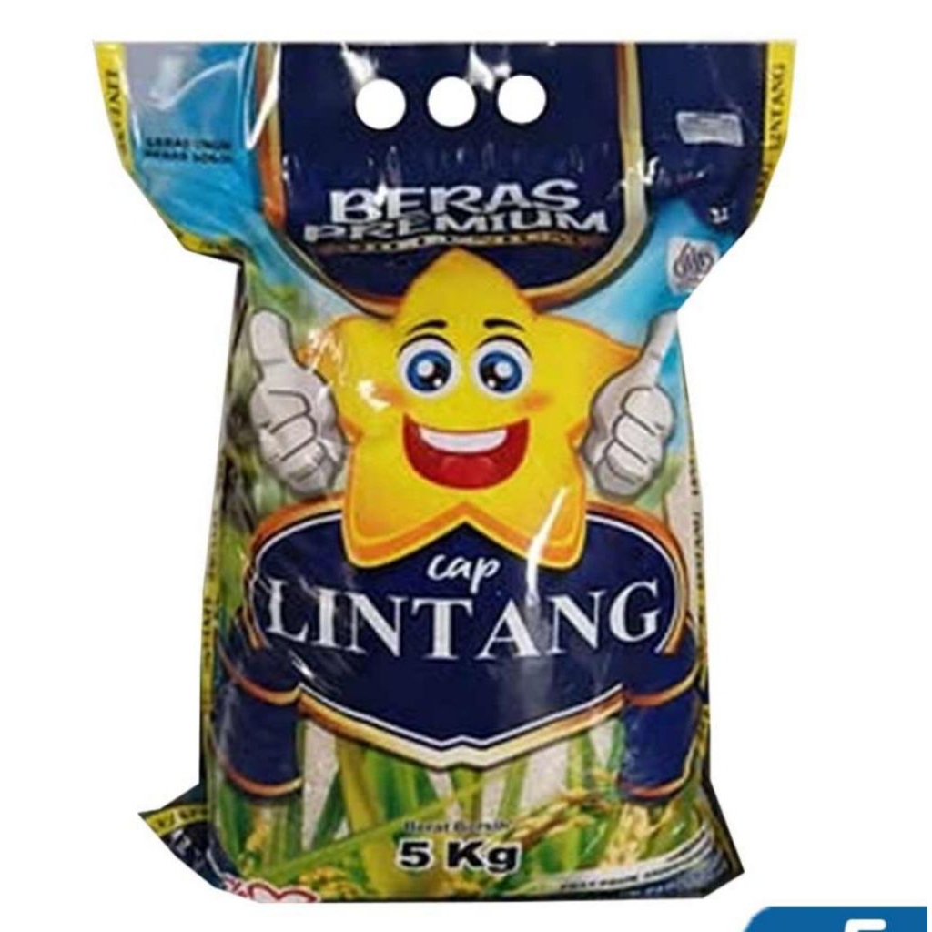 Beras Premium pulen LINTANG/BEFOOD/PUNOKAWAN 5KG