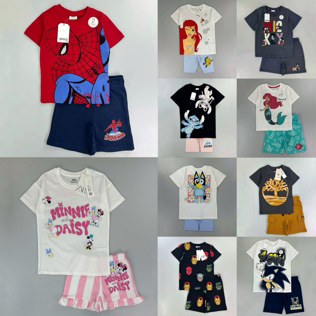Z*, Next & Timberland Kids Tee Set | size 2-10y | spiderman mickey minnie daisy stitch angel blu*y a