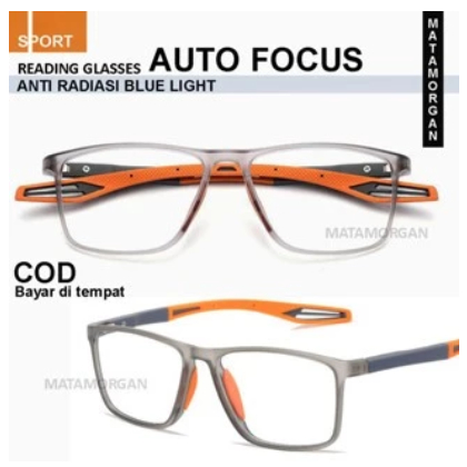 Kacamata Baca Lensa Plus Auto Focus Anti Radiasi Premium Quality