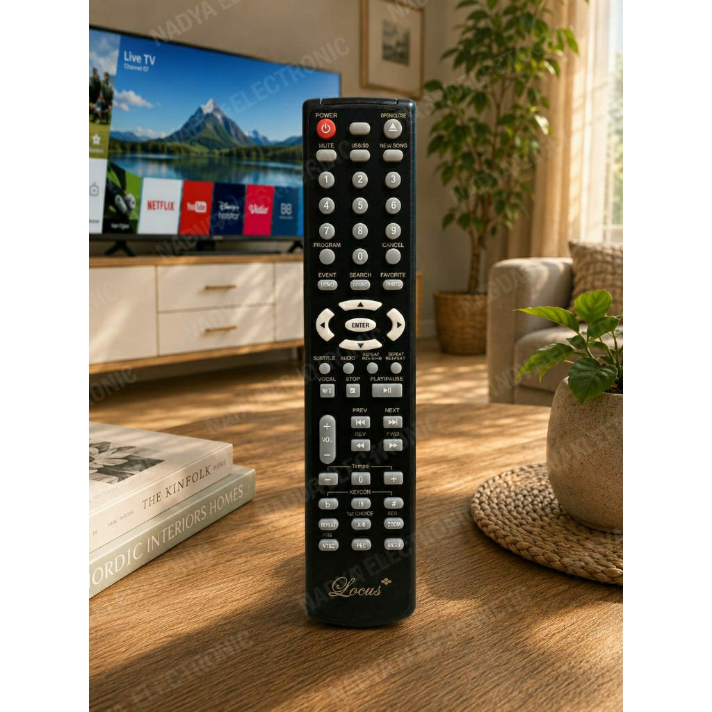 REMOTE REMOT DVD KARAOKE LOCUS LC-2000 ORIGINAL ASLI