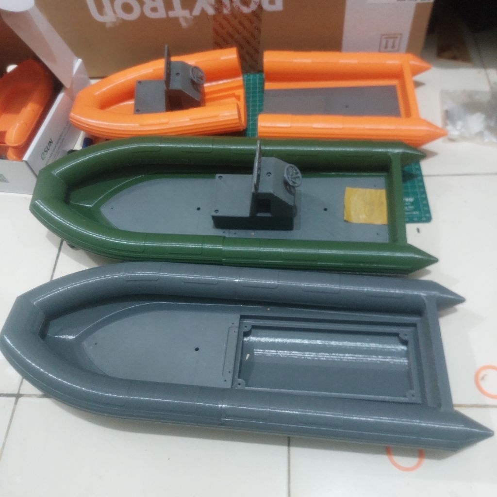 Body Rescue Boat Hull RC Boat 3D Print Rescue Boat Patroli Boat