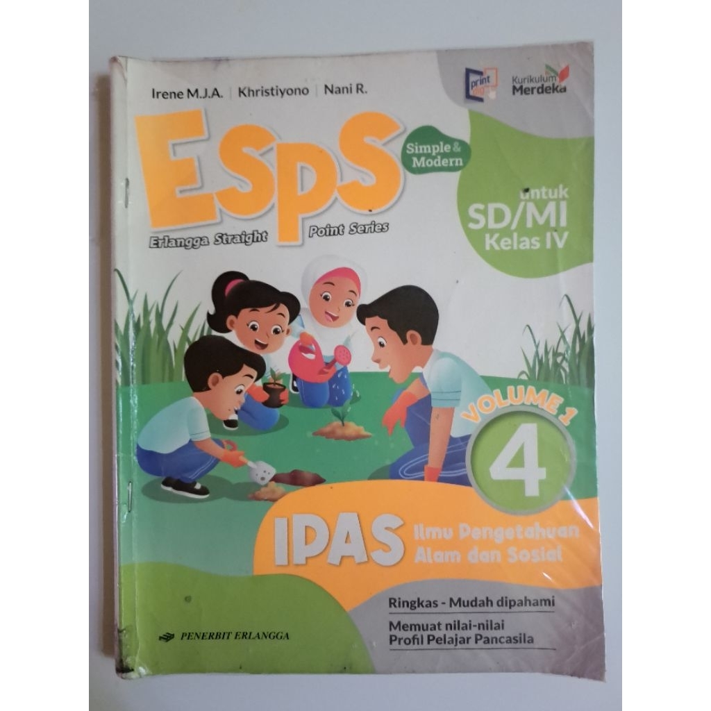 Preloved / ESPS IPAS Vol 1 / ESPS IPAS Vol 2 / IPAS / ESPS / Buku kelas 4 / Buku pelajaran