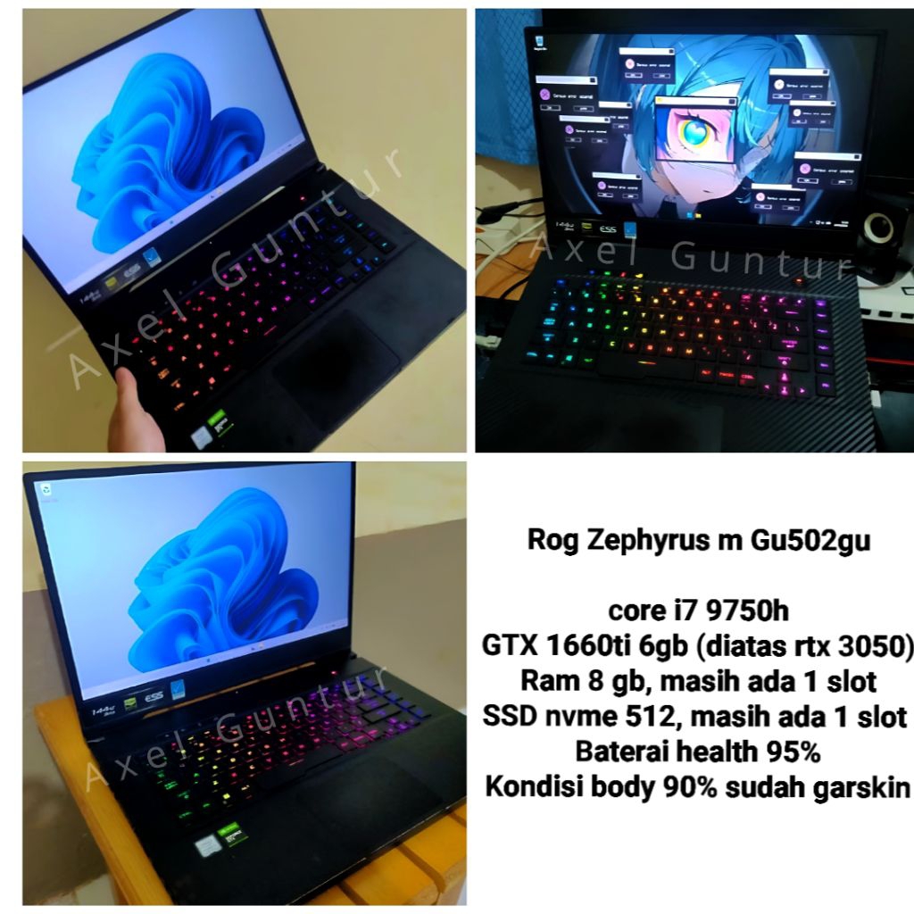 LAPTOP ROG ZEPHYRUS M GU502G