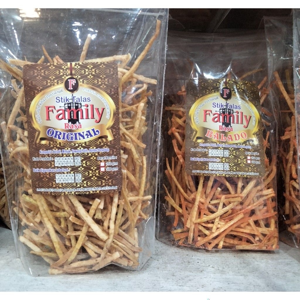 Stik Talas Family / Stick Talas Khas Pontianak / Stik Talas Pontianak / Snack Talas / Stik Keladi / 