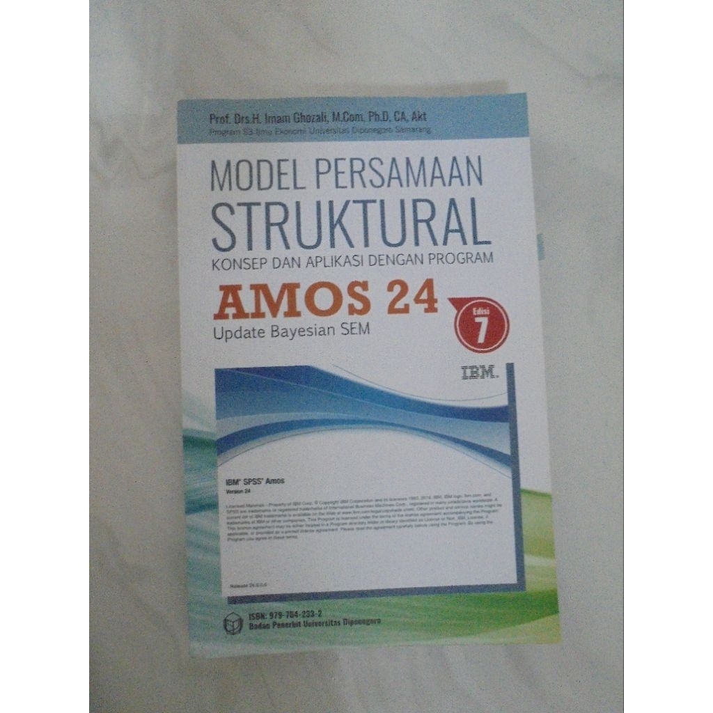 Buku Model Persamaan Struktural konsep aplikasi dengan program Amos 24 edisi 7