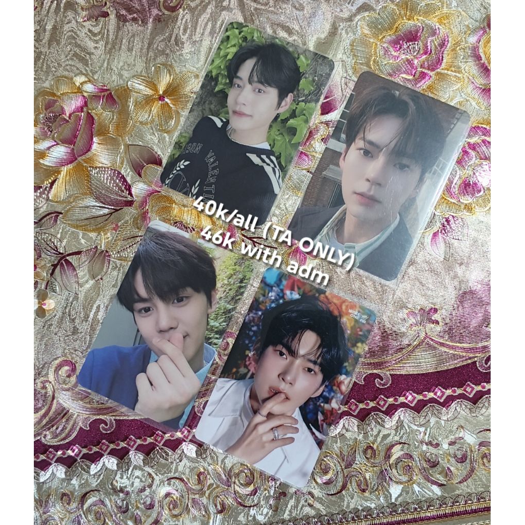 photocard pc zb1 hanbin jiwoong gyuvin