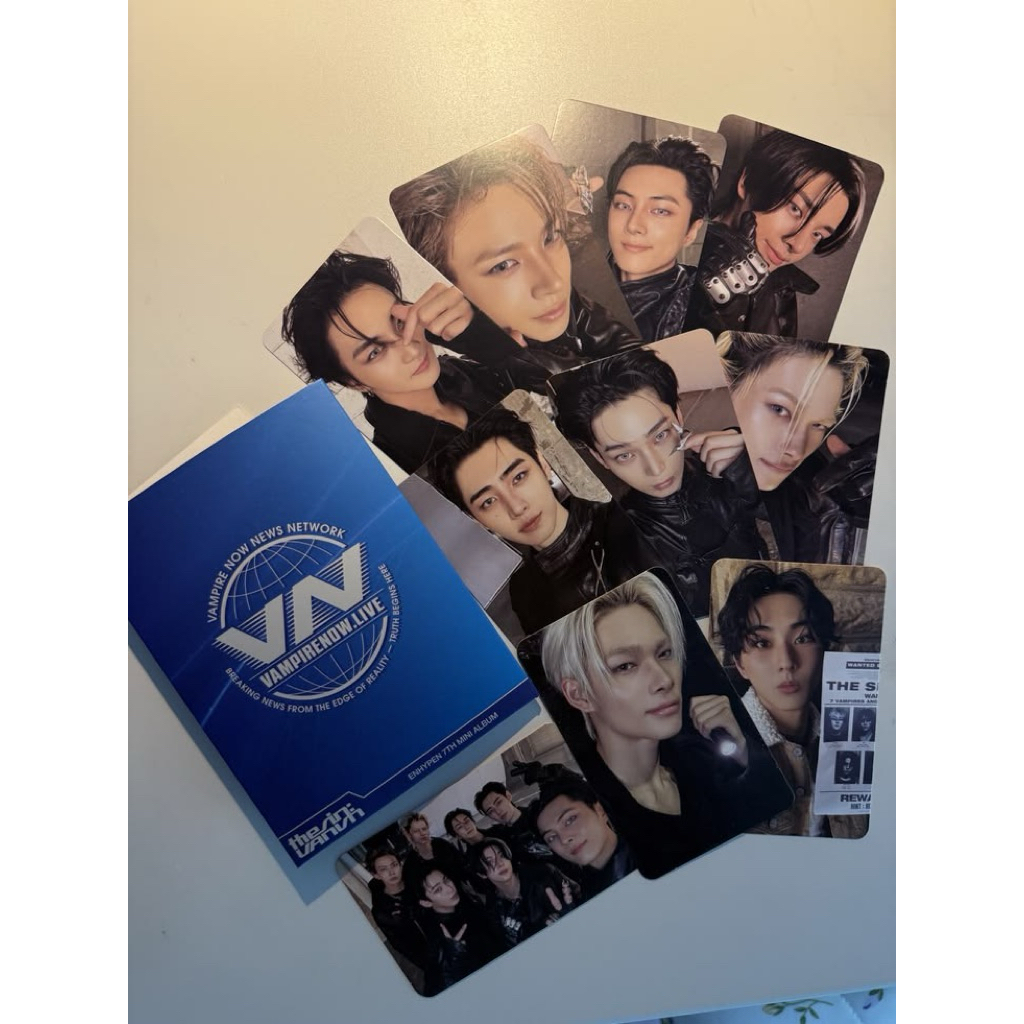 PC ENHYPEN ALBUM THE SIN VANISH OFFICIAL PHOTOCARD JAKE NIKI SUNGHOON HEESEUNG JAY SUNOO JUNGWON FUG