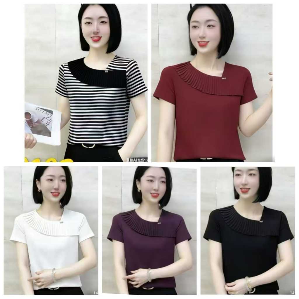 Atasan kaos wanita bross pita impor premium
