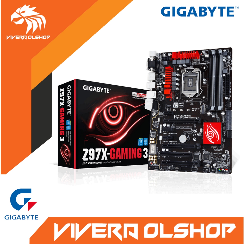 Gigabyte Ga-Z97X-Gaming 3 Lga 1150 Ddr3 Z97X-Gaming 3 Usb2.0 Usb3.0