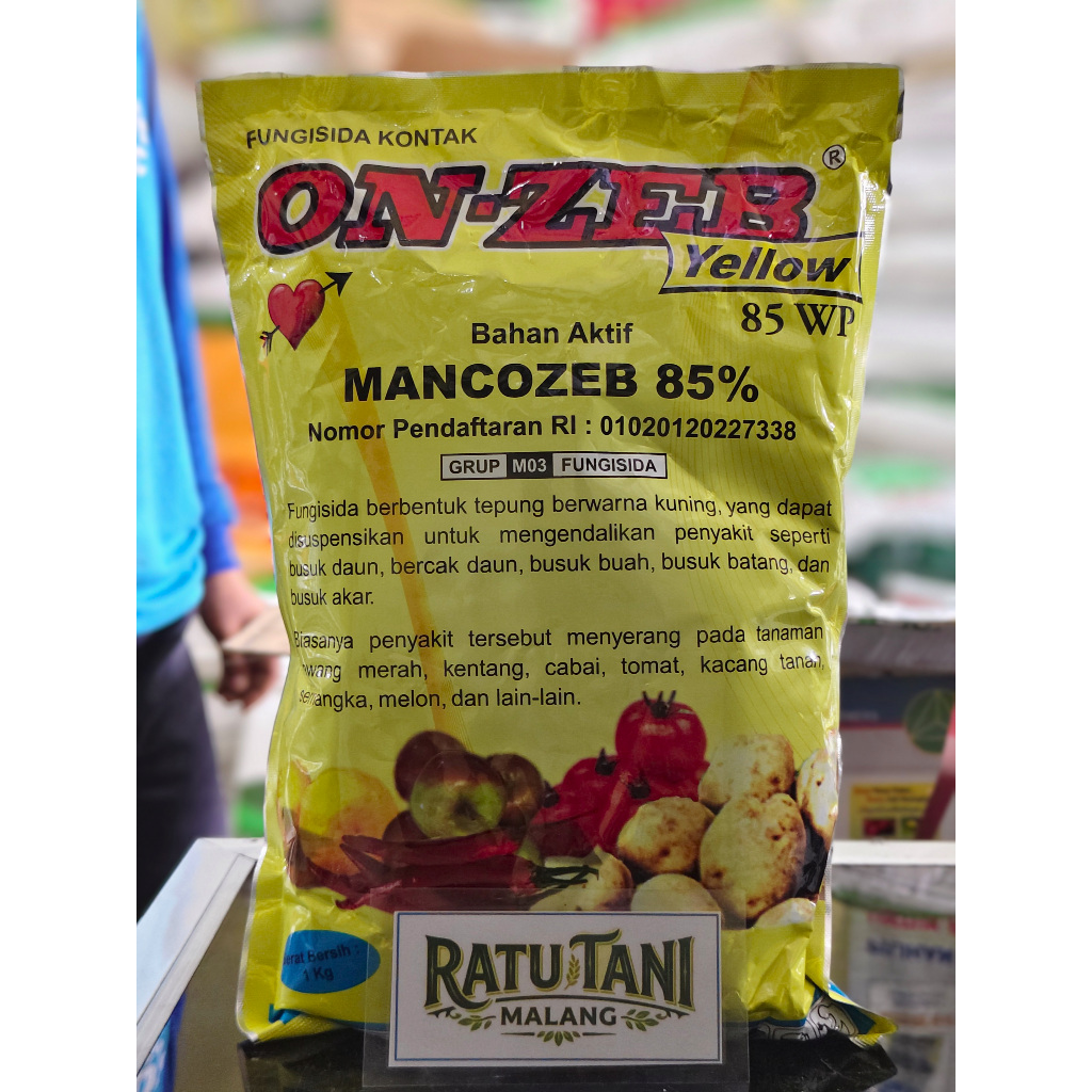 ONZEB KUNING 85 WP 1 KG - FUNGISIDA KONTAK - MANCOZEB KUNING