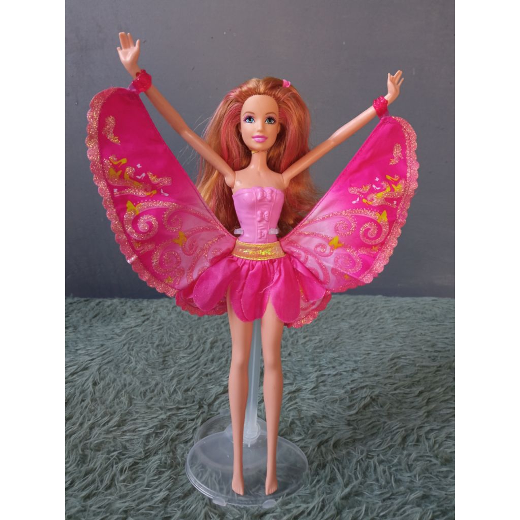 Barbie Mattel Taylor in Movie Fairy Secret minus body Preloved / bekas mainan berbi
