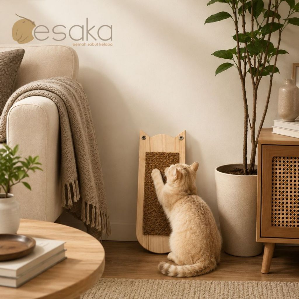 OESAKA - Cat Scratcher Papan Tempat Garukan Kucing Papan Mainan Kucing