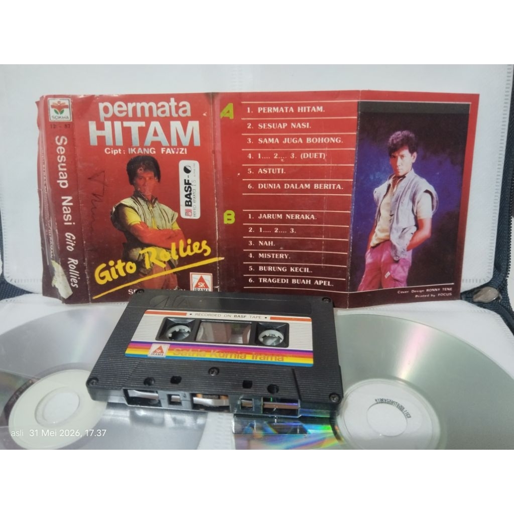 kaset pita gito rollies (permata hitam)