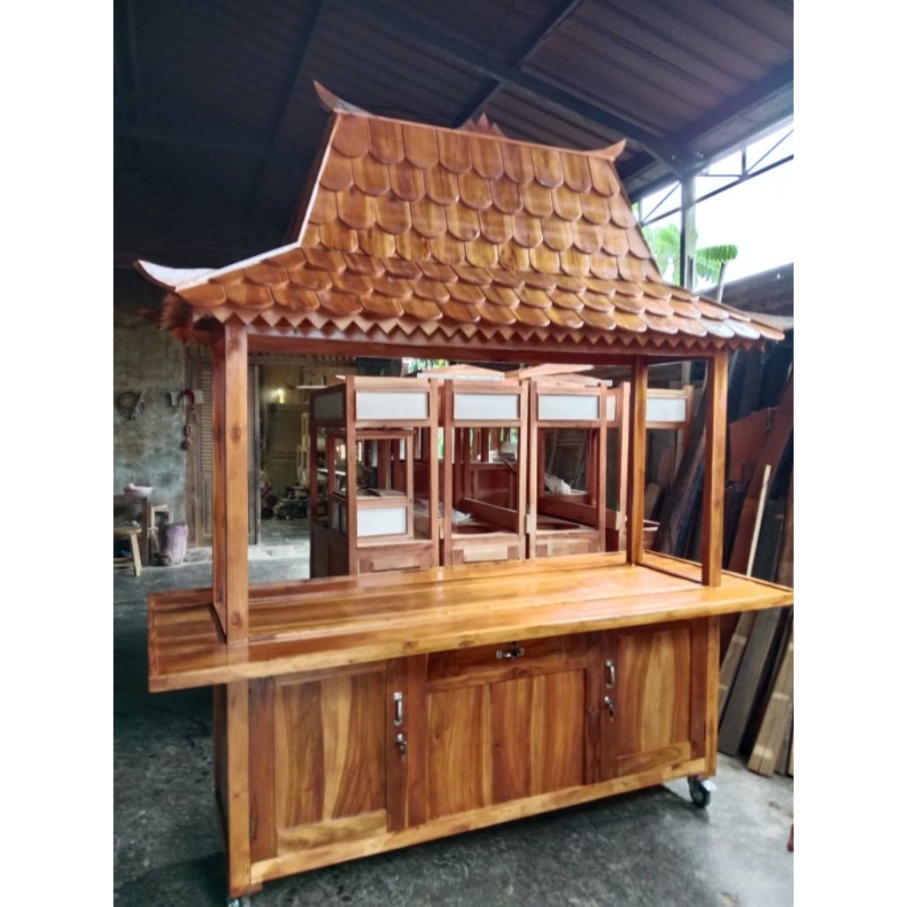 gerobak atap joglo custom