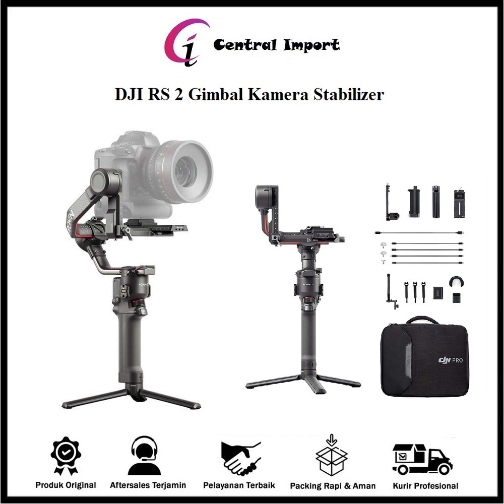 DJI RS 2 Basic Gimbal Kamera Stabilizer - DJI RS 2 BASIC Gimbal Stabilizer Camera