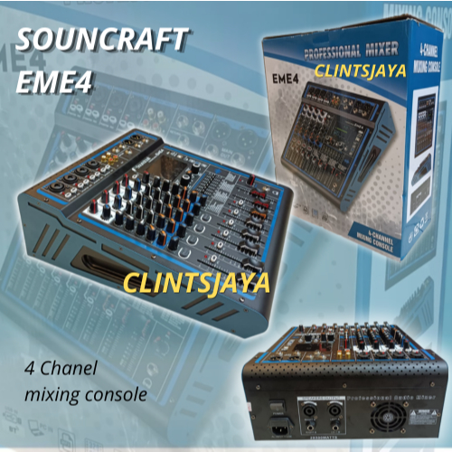 Profesional Power Mixer Soundcraft EME 4 Power mixer Soundcraft 4 chanel console [ BISA COD ]