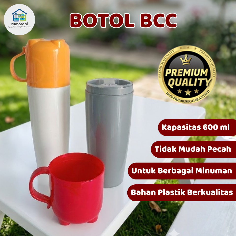 MPW Tumbler Air Minum Plastik Anak TK SD Botol Bekal Minum Dengan Cangkir Gelas Gagang Souvenir Mura